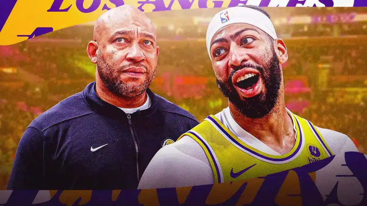 The Lakers' Anthony Davis got a ringing endorsement from his coach Darvin Ham.