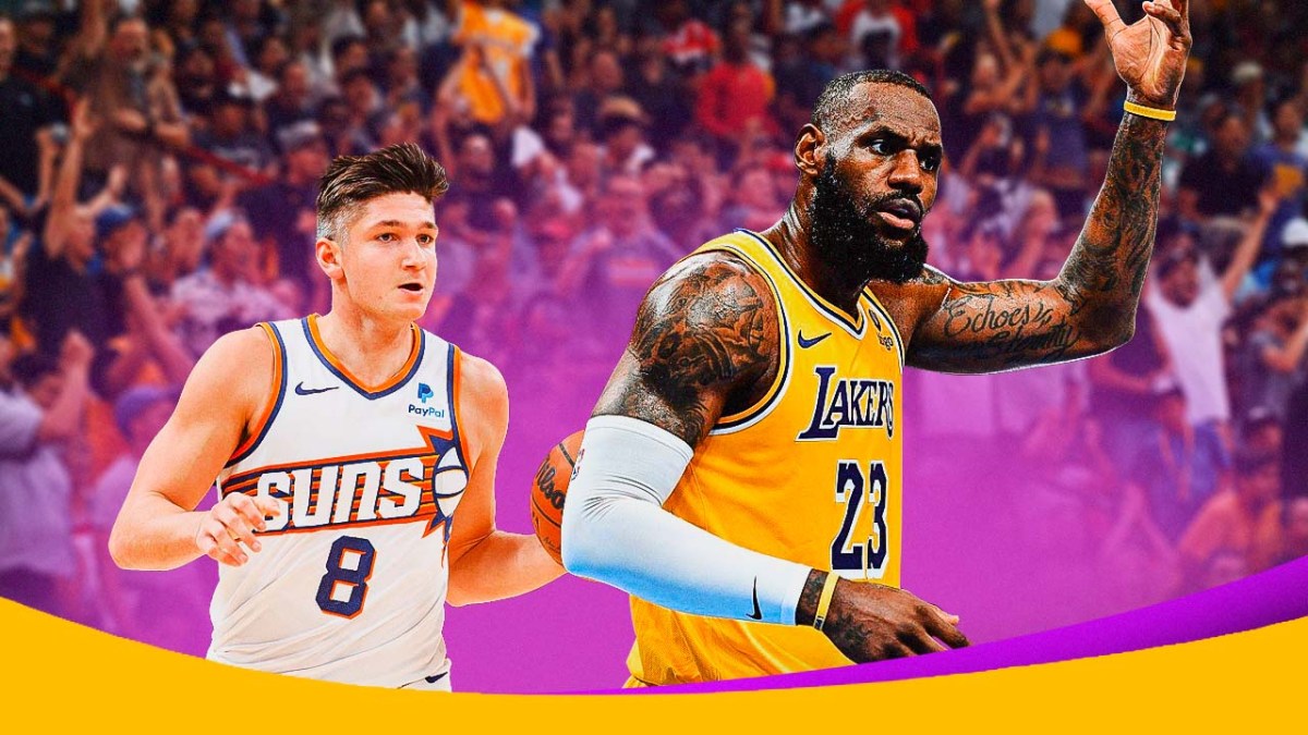 LeBron James gets heated after the Lakers found themselves down early against the Suns from a call that Grayson Allen capitalized on.