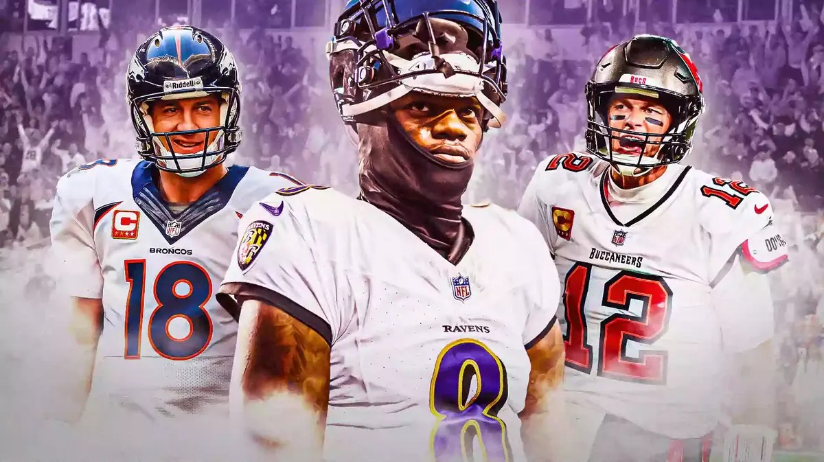 Lamar Jackson with Brady and Manning