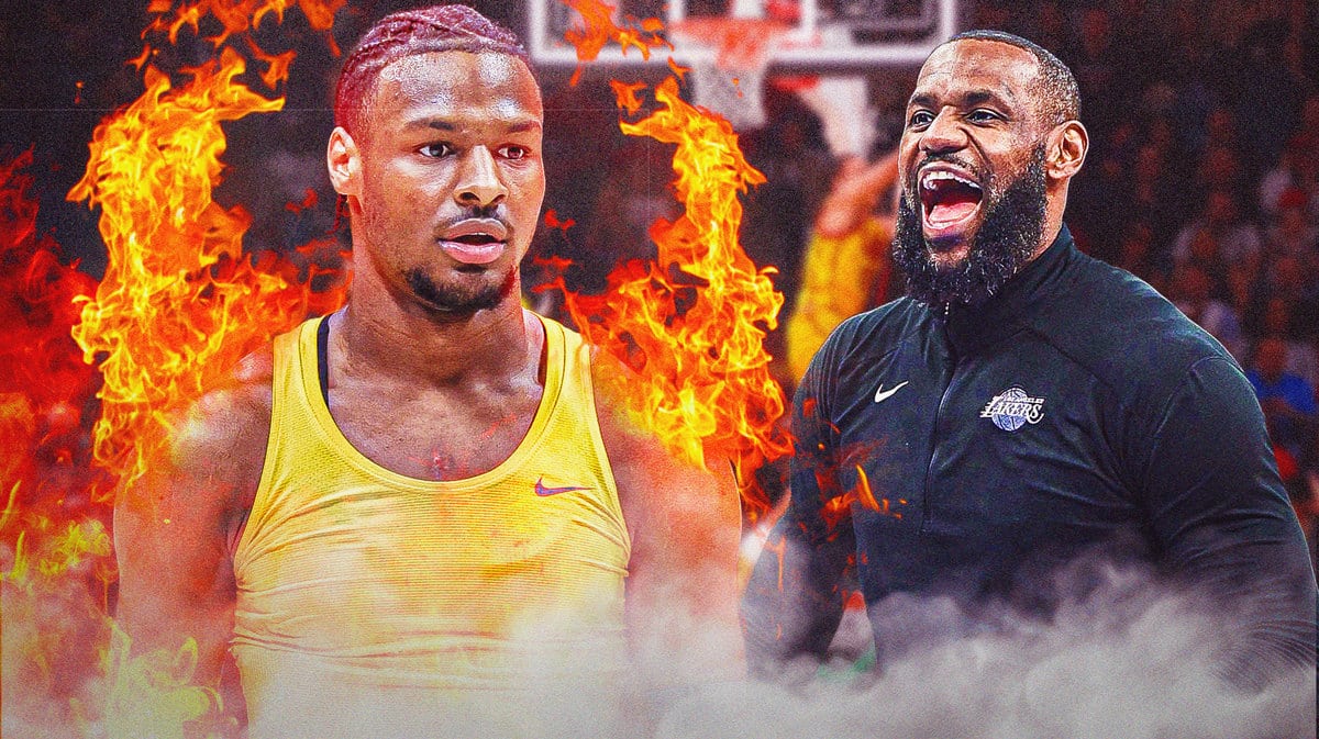 As the Trojans prepare for Bronny James' return, LeBron James gets pumped after a basketball mixtape of his son drops, Lakers star