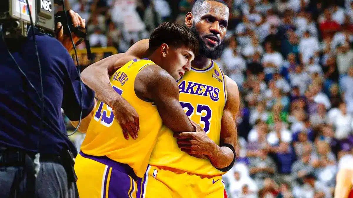 Lakers superstar LeBron James made light of Austin Reaves' flu game