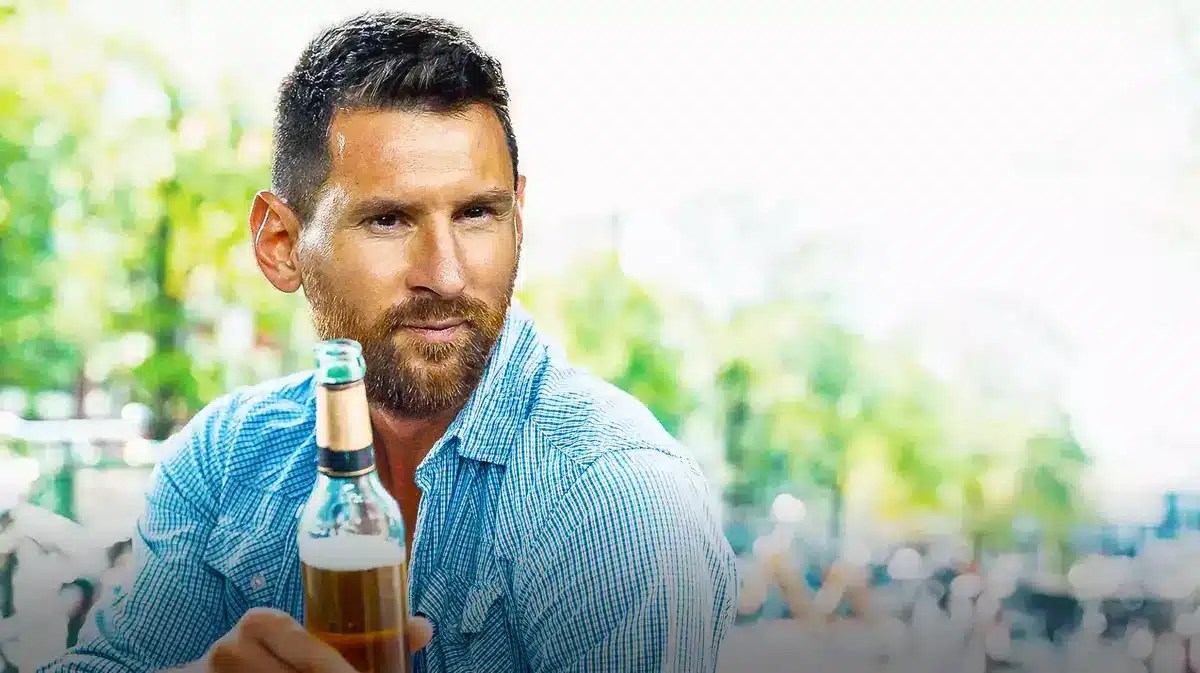 Lionel Messi beer