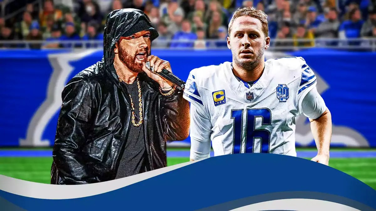 Eminem celebrates Lions NFC North championship