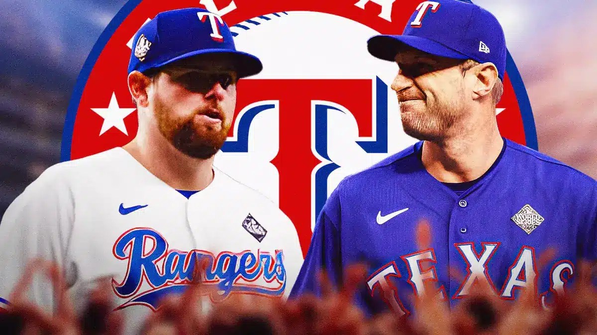 Jordan Motgomery next to Max Scherzer