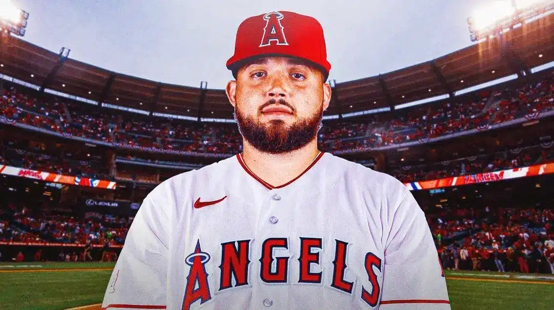 Alek Manoah in an Angels uniform