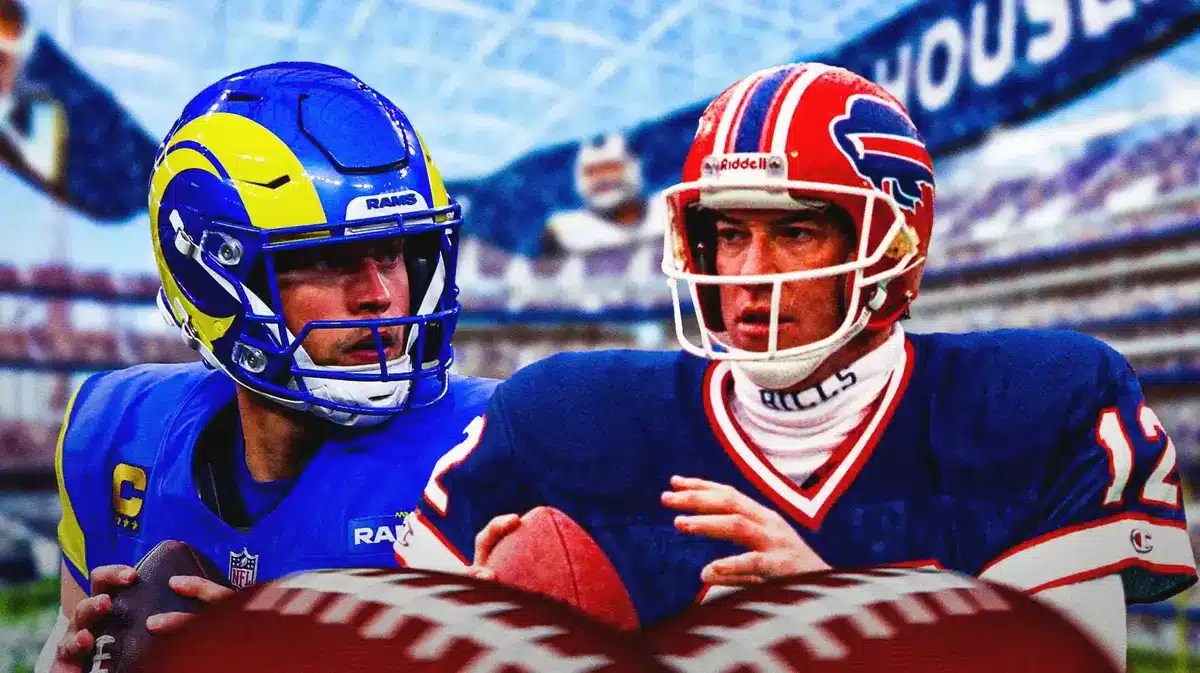 Rams QB Matthew Stafford and former Buffalo Bills QB Jim Kelly