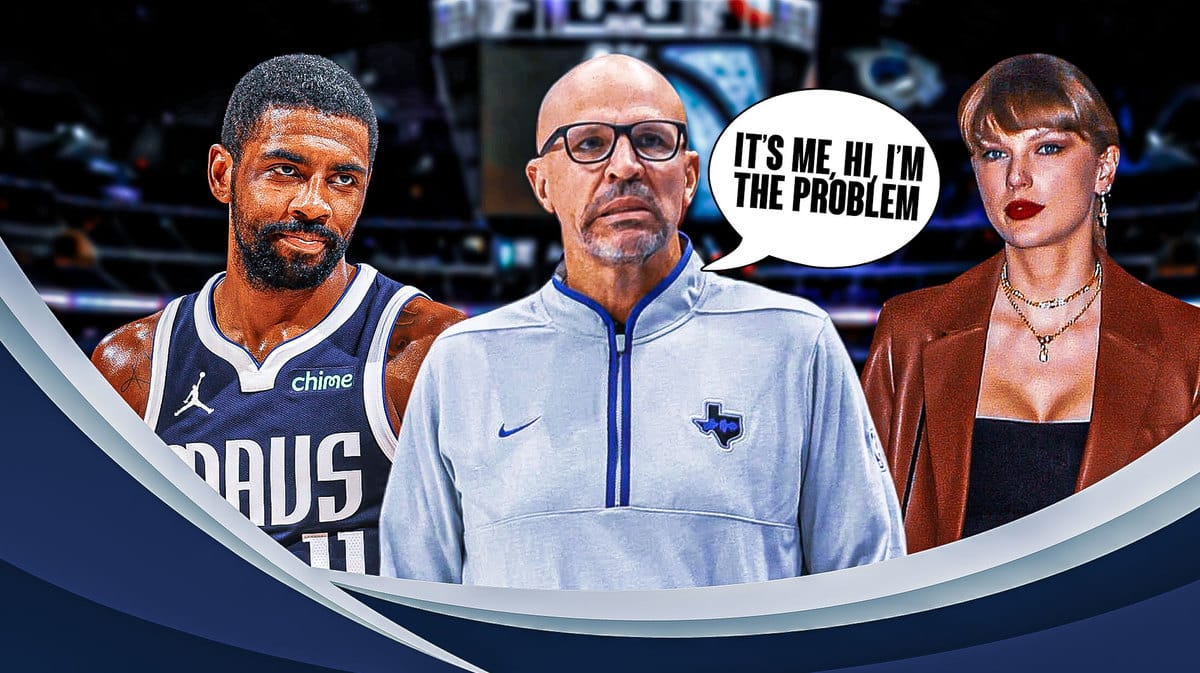 Mavs' Jason Kidd with Kyrie Irving and Taylor Swift