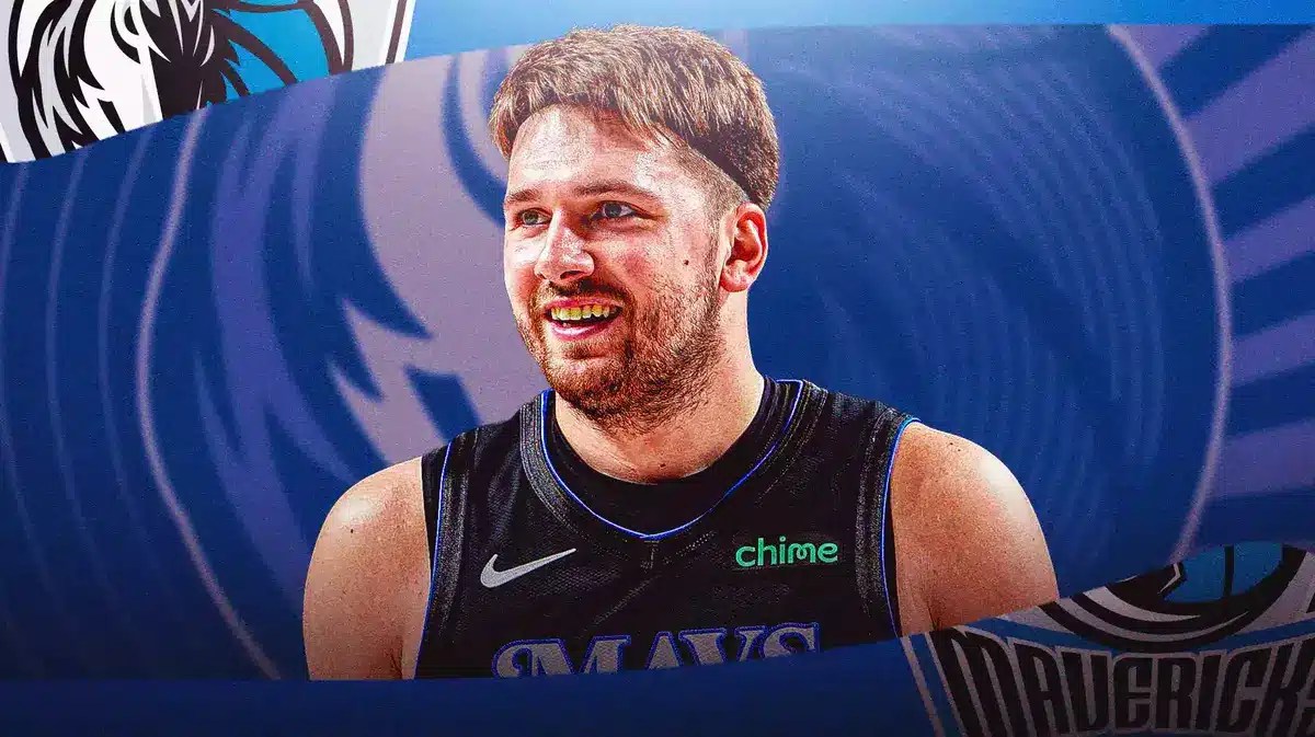 Mavs star Luka Doncic wearing a headband