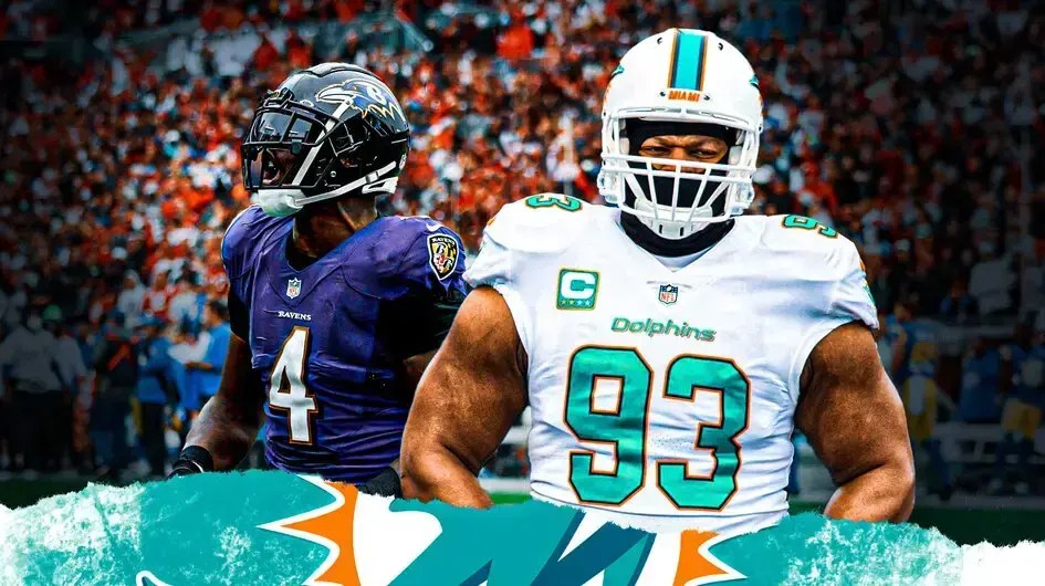 Ndamukong Suh next to Jason Pierre-Paul