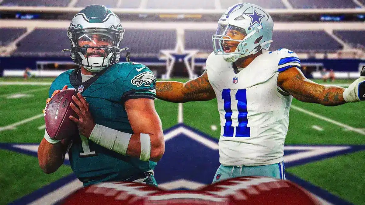 Eagles QB Jalen Hurts and Cowboys linebacker Micah Parsons