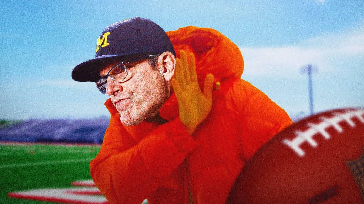Michigan-football-news-Jim-Harbaugh-goes-viral-after-avoiding-Big-Ten-trophy-acceptance
