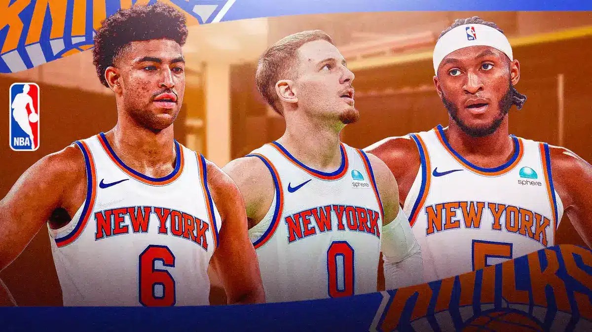 New York's rotation of Donte DiVincenzo, Quentin Grimes, Immanuel Quickley, and Josh Hart could be causing an oversaturated problem.