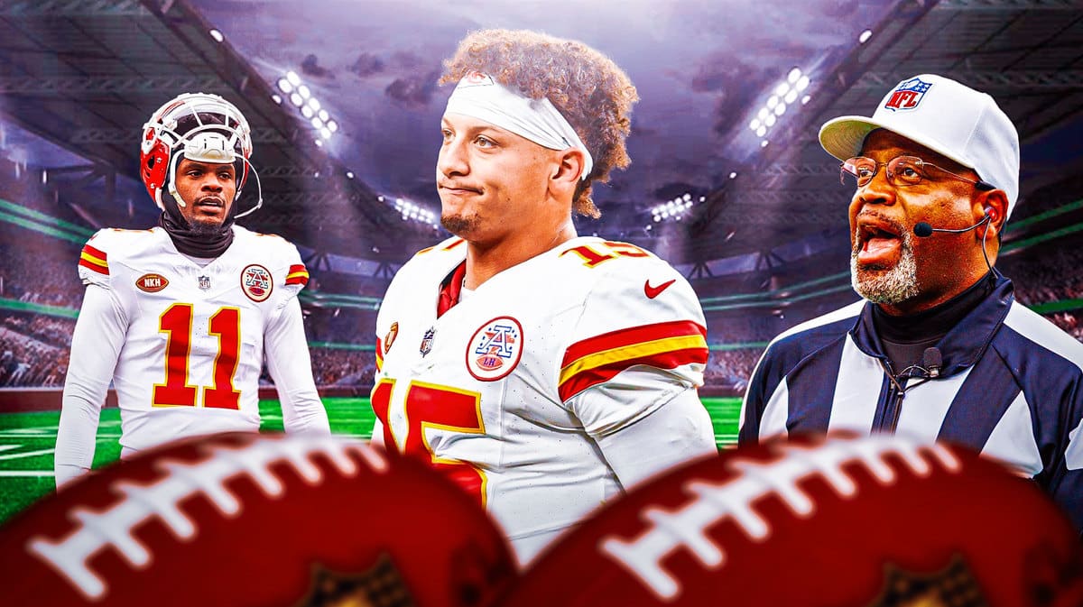 NFL referee, Patrick Mahomes