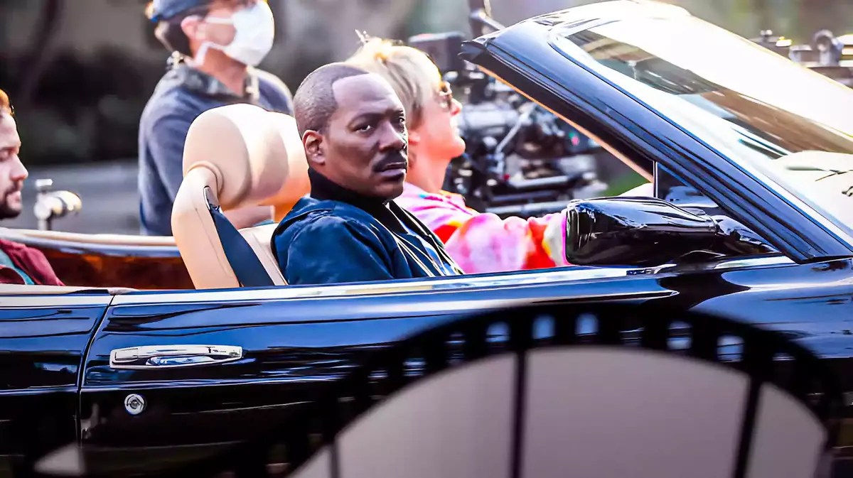 Eddie Murphy in scene from Beverly Hills Cop Axel F.