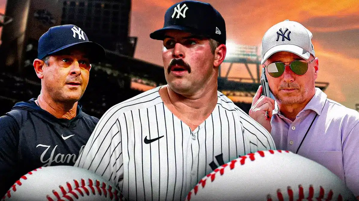 Carlos Rodon, Aaron Boone, Brian Cashman