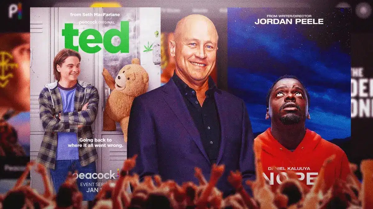 Pics from the new Ted prequel series, Mike Judge, and the movie poster for Nope