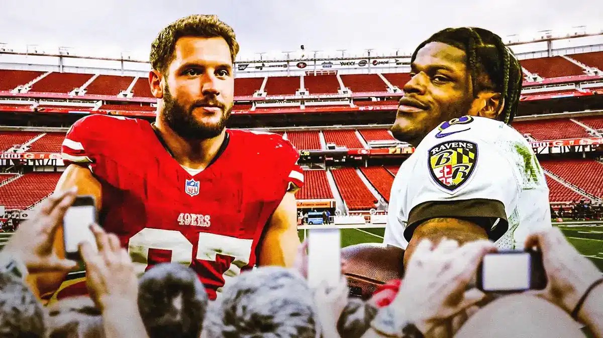 49ers defensive end Nick Bosa and Ravens QB Lamar Jackson
