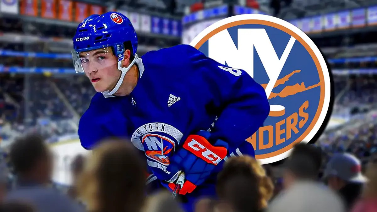 Islanders star Noah Dobson at UBS Arena.