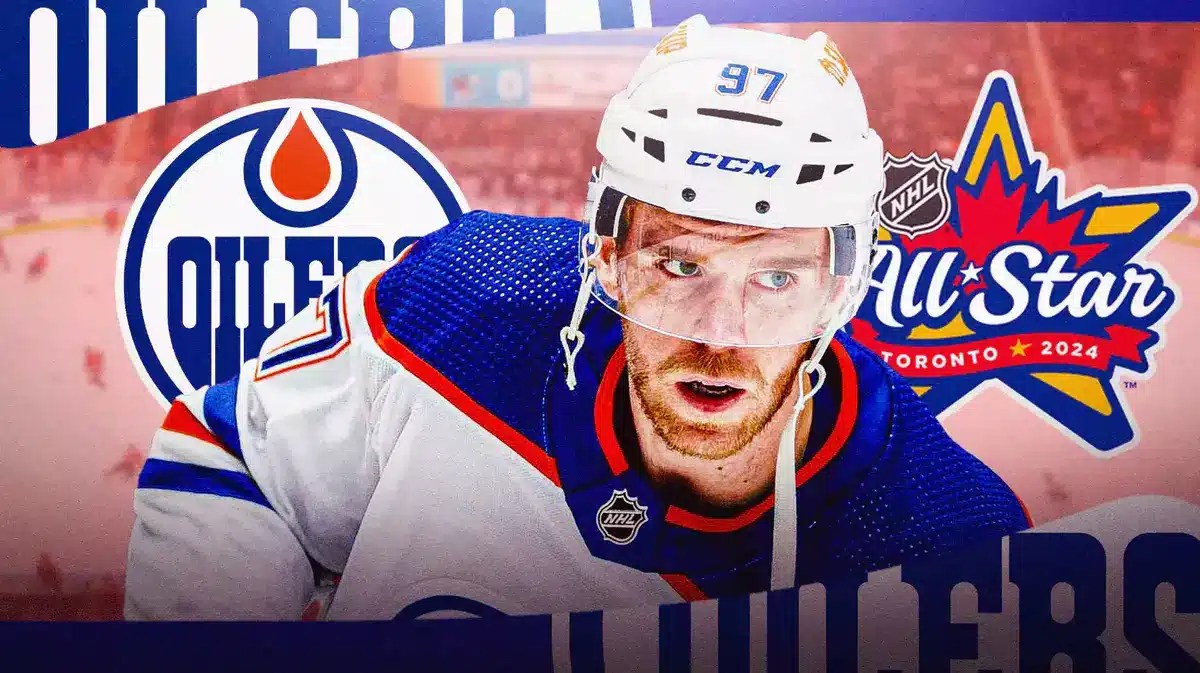 Oilers superstar Connor McDavid at the NHL All-Star Game.
