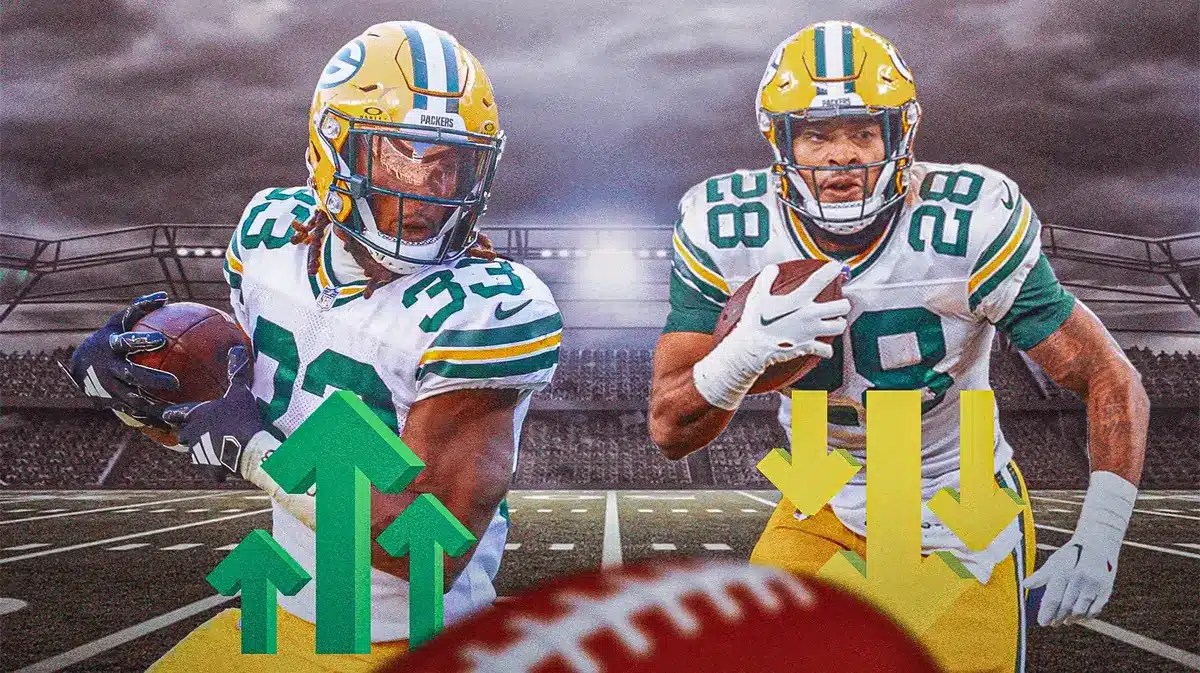 Packers running backs Aaron Jones and AJ Dillon are both on the injury report, but trending opposite directions
