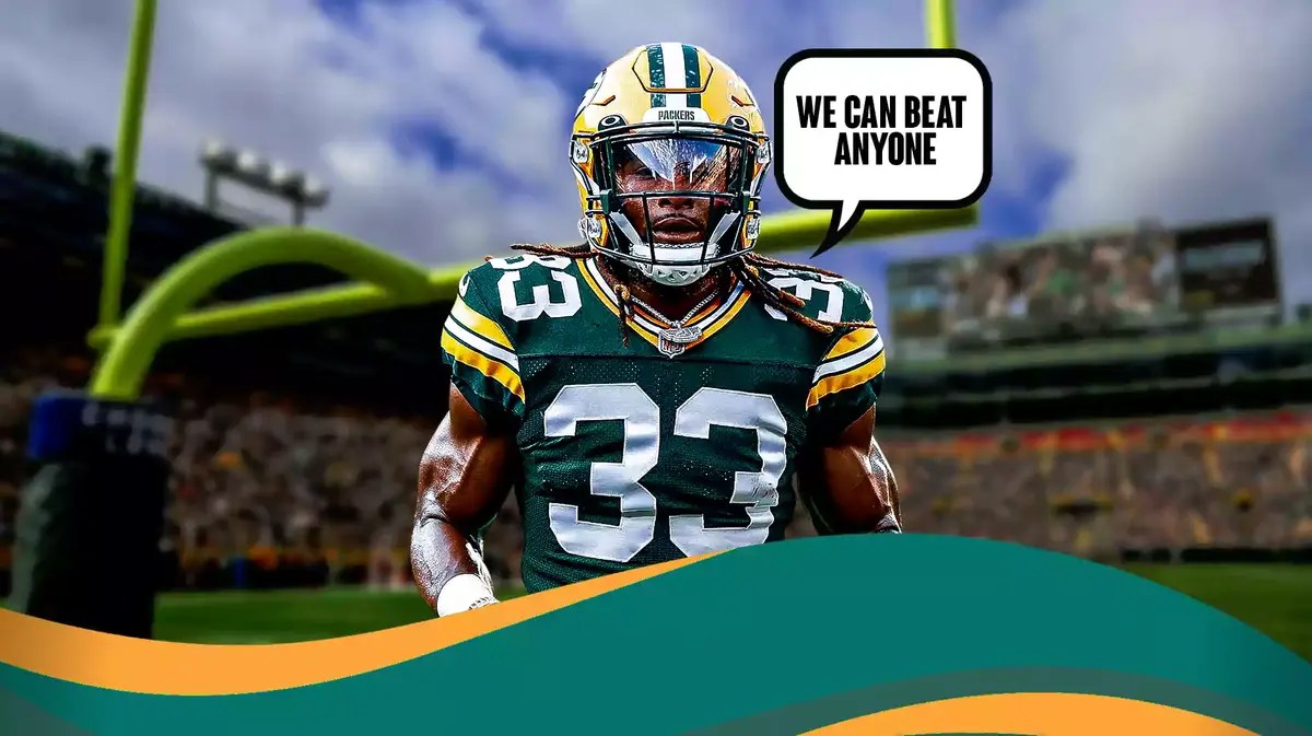 Aaron Jones saying “We can beat anyone”