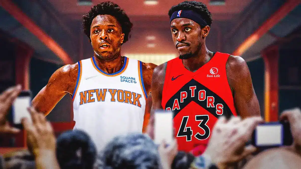 Knicks' OG Anunoby and Raptors' Pascal Siakam