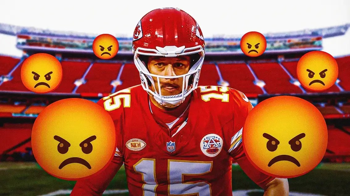 Patrick Mahomes angry and mad