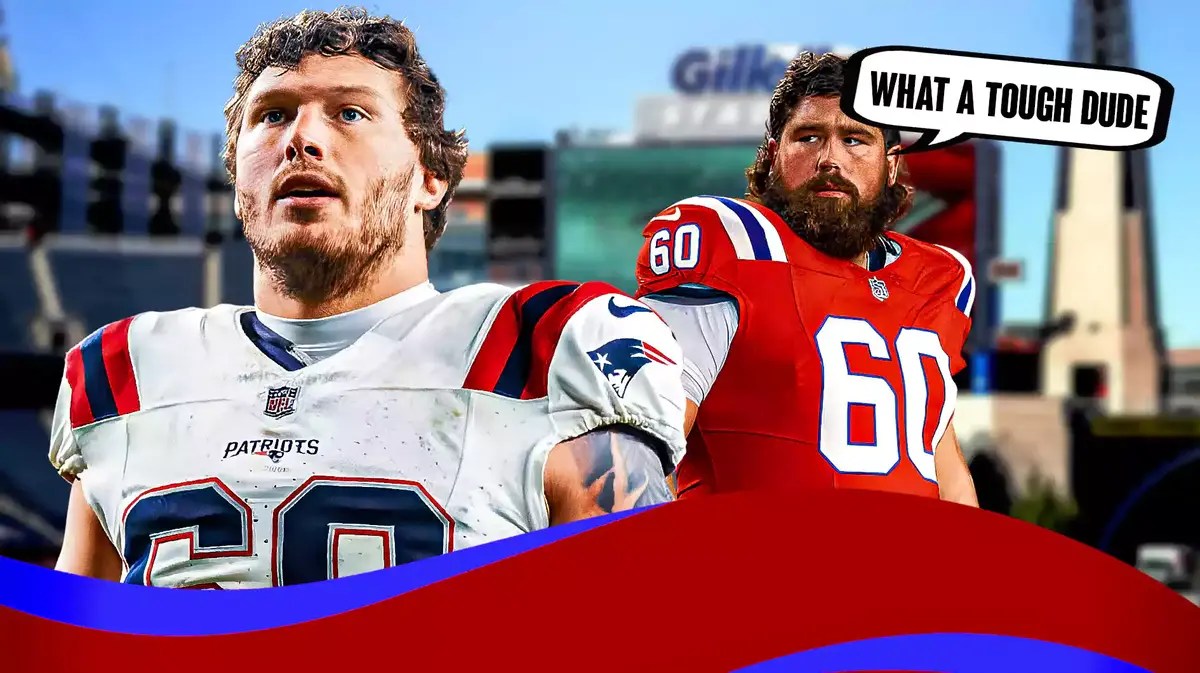 David Andrews saying "what a tough dude" to Cole Strange