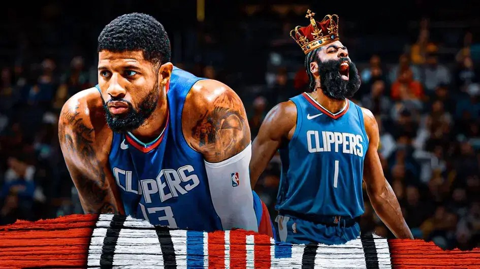 Kawhi Leonard Clippers teammates Paul George and James Harden after win over Warriors
