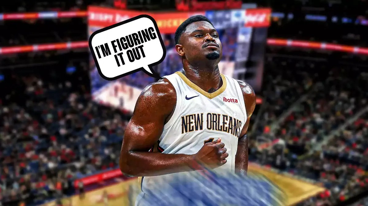 Photo: Zion Williamson in action saying “I’m figuring it out”