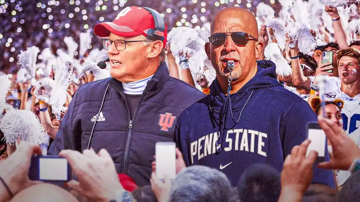 Penn State head coach James Franklin with new defensive coordinator Tom Allen