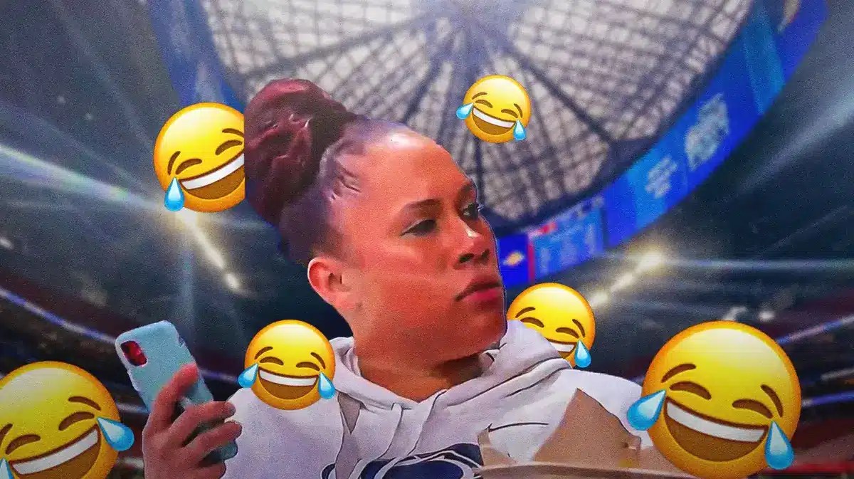 The woman in the viral video giving a NSFW reaction to Drew Allar's interception has been revealed and she is the mother of a player.