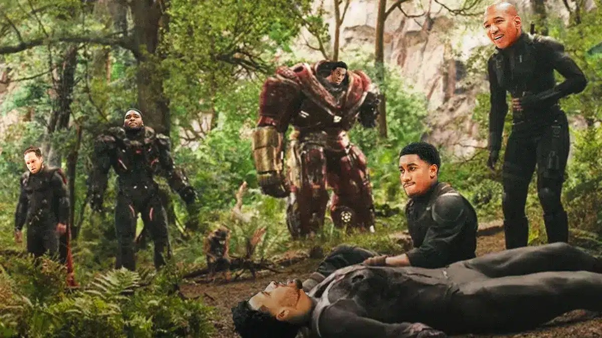 Pistons' Jaden Ivey as Captain America, Cade Cunningham as Vision, Monty Williams as Black Widow, Isaiah Stewart as War Machine, Bojan Bogdanovic as Thor, Jalen Duren as Hulkbuster