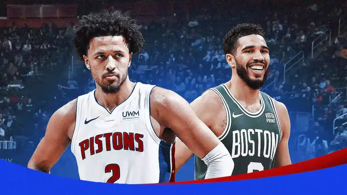 Pistons' Cade Cunningham and Celtics' Jayson Tatum