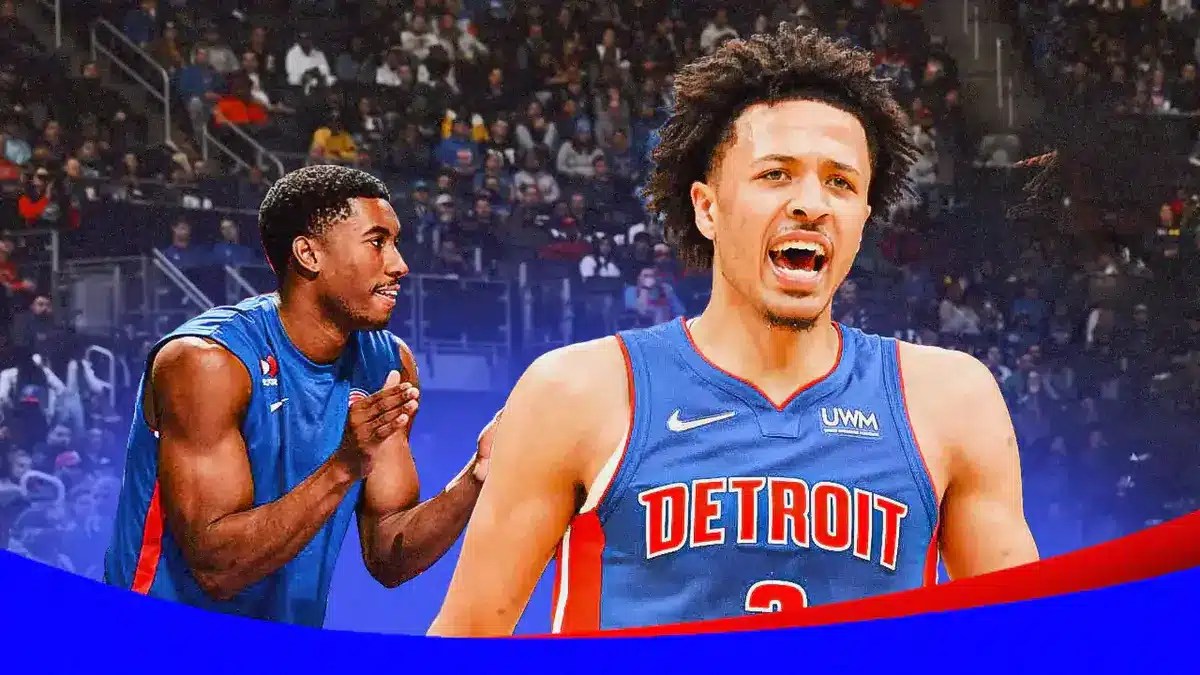 Jaden Ivey and Cade Cunningham from Monty Williams Pistons after loss to Nets