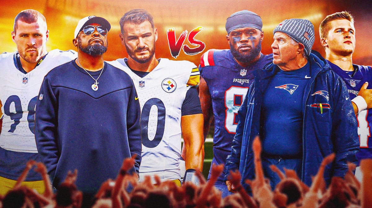 Mike Tomlin, Bill Belichuk, Bailey Zappe, Mitch Trubisky, T.J. Watt