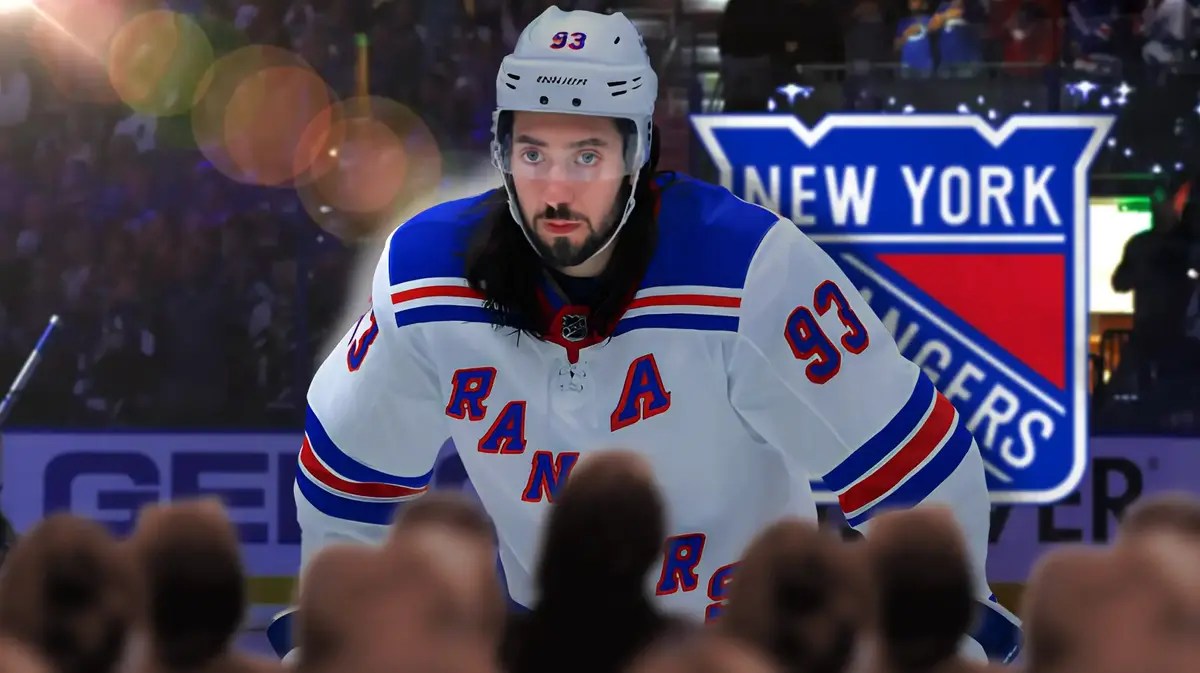 Rangers star Mika Zibanejad at Madison Square Garden.