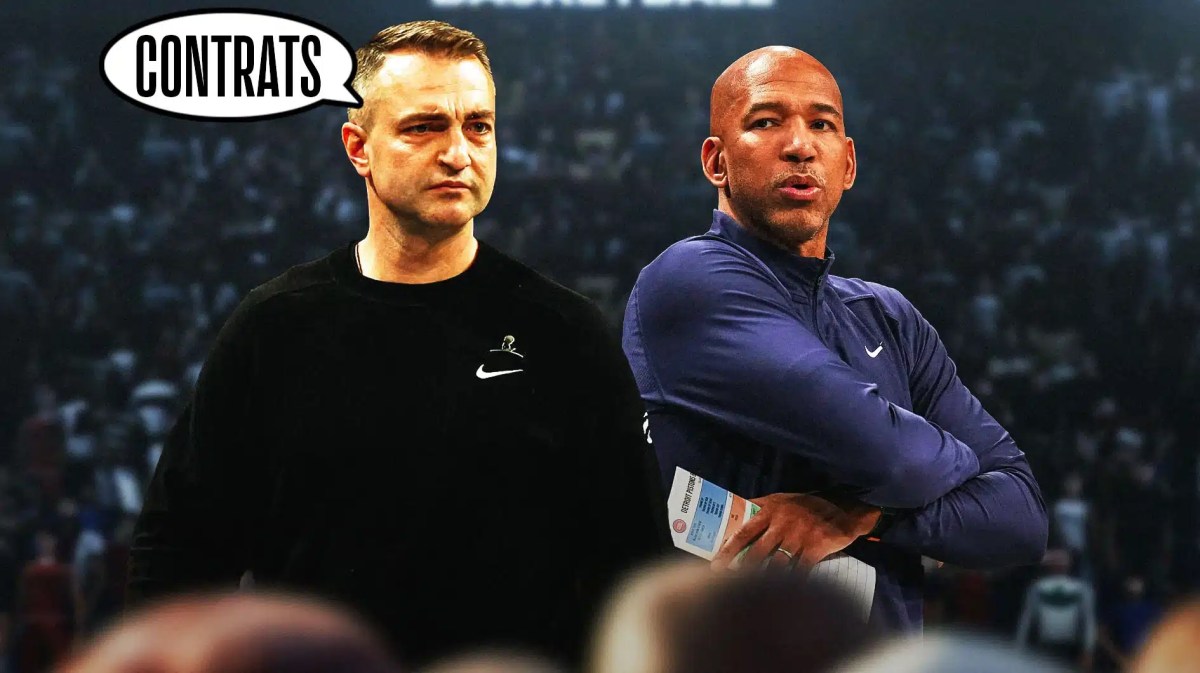 Darko Rajakovic saying “Contrats” to Monty Williams