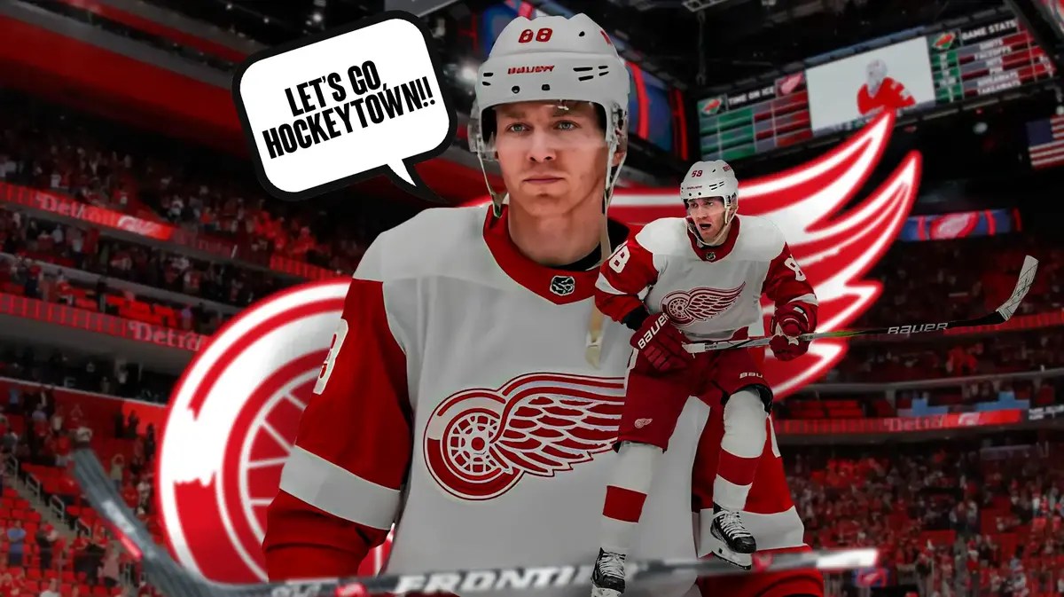 Red Wings star Patrick Kane in Detroit.