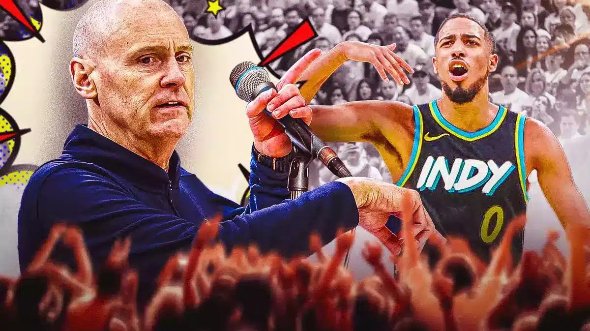 Pacers coach Rick Carlisle and Tyrese Haliburton
