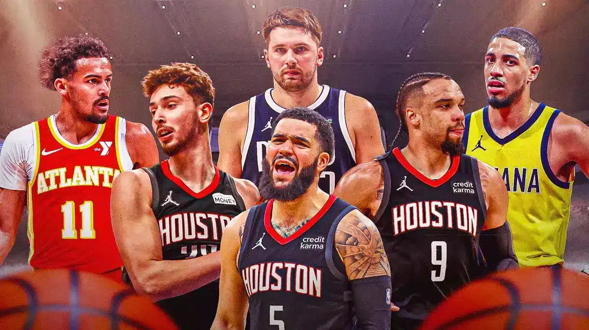 Rockets with their upcoming opponent, the Hawks, Mavericks, and Pacers