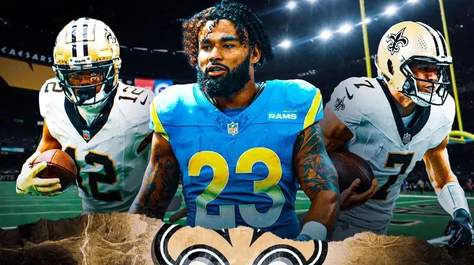 Saints Rams, Fantasy Football, Fantasy Football Week 16, Saints Rams Start 'Em Sit 'Em, Week 16 Start 'Em Sit 'Em, Chris Olave, Kyren Williams, Taysom Hill