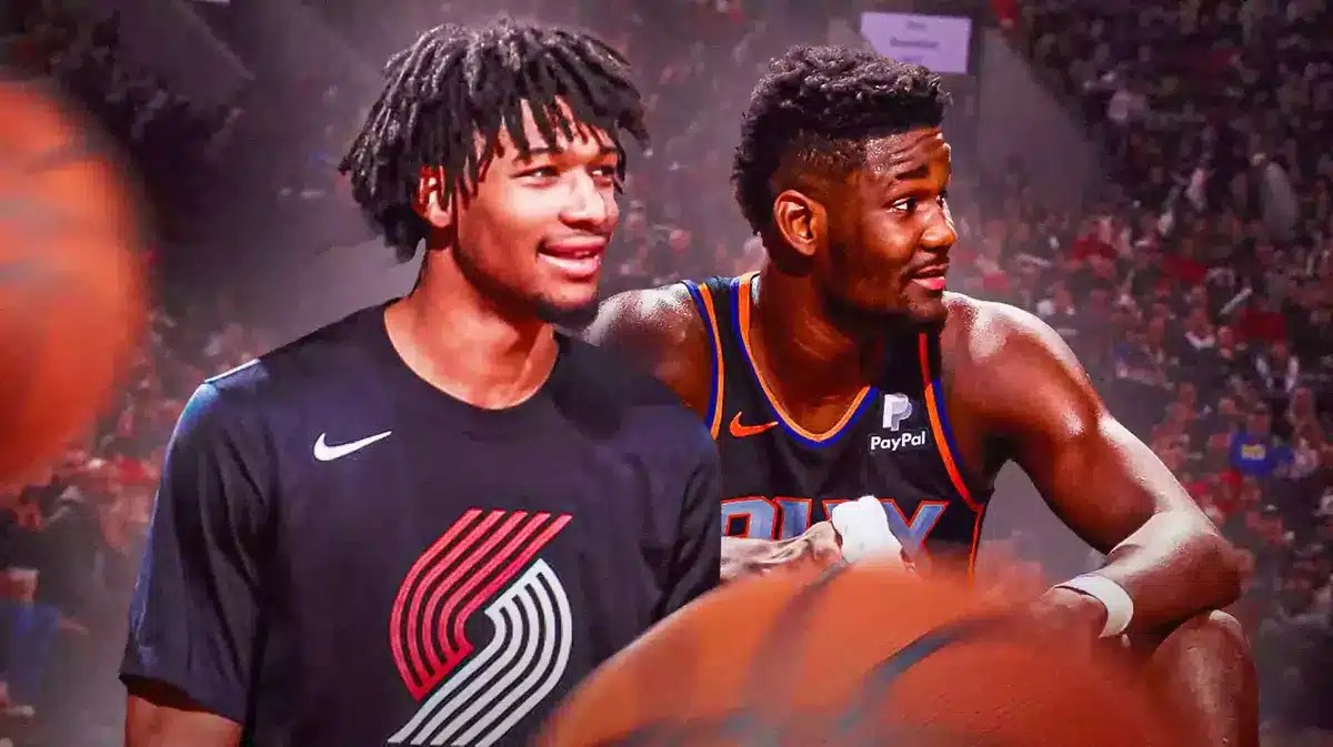 Blazers Shaedon Sharpe and Deandre Ayton