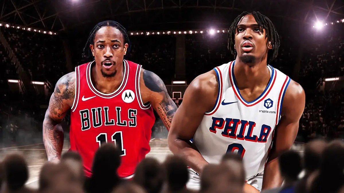 Bulls' DeMar DeRozan and Sixers' Tyrese Maxey