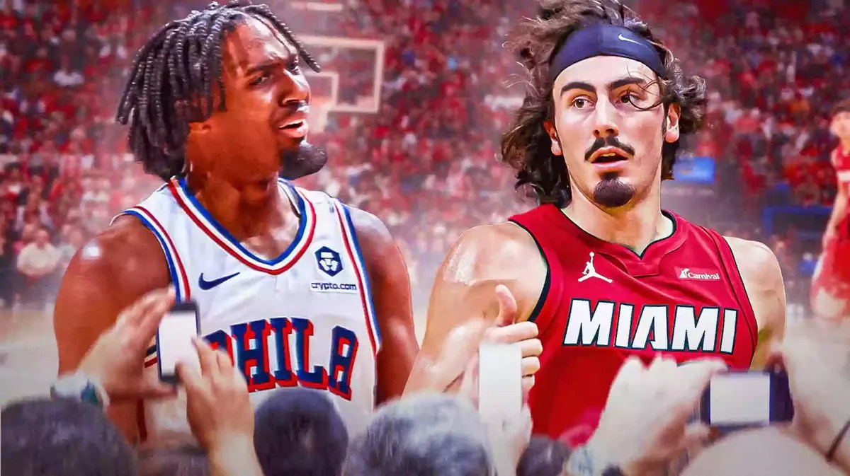 Sixers' Tyrese Maxey and Heat's Jaime Jaquez Jr