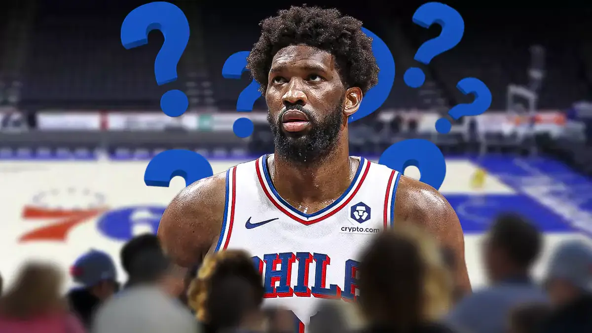Sixers' Joel Embiid surrounded by question marks