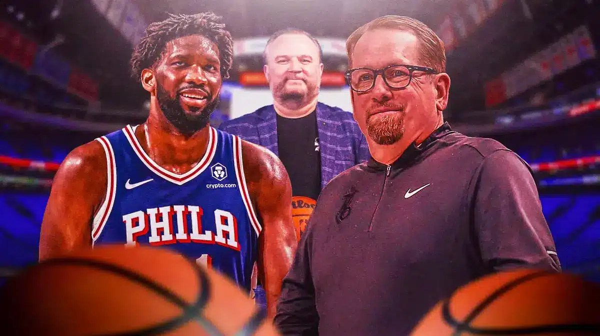 Sixers' Joel Embiid, Daryl Morey and Nick Nurse
