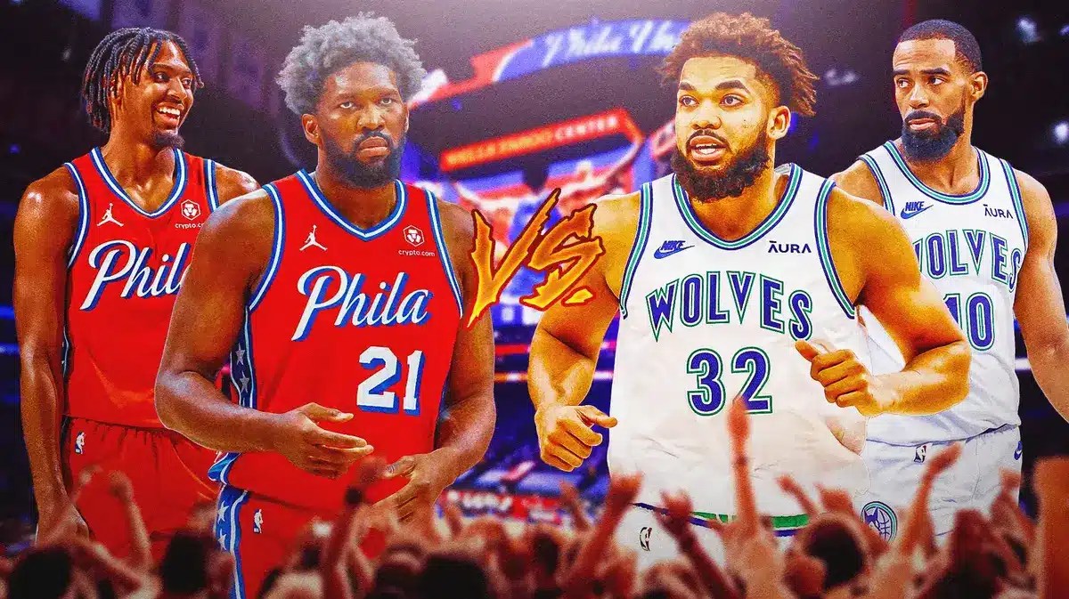 Sixers' Joel Embiid, Tyrese Maxey earn Karl-Anthony Towns, Mike Conley ...