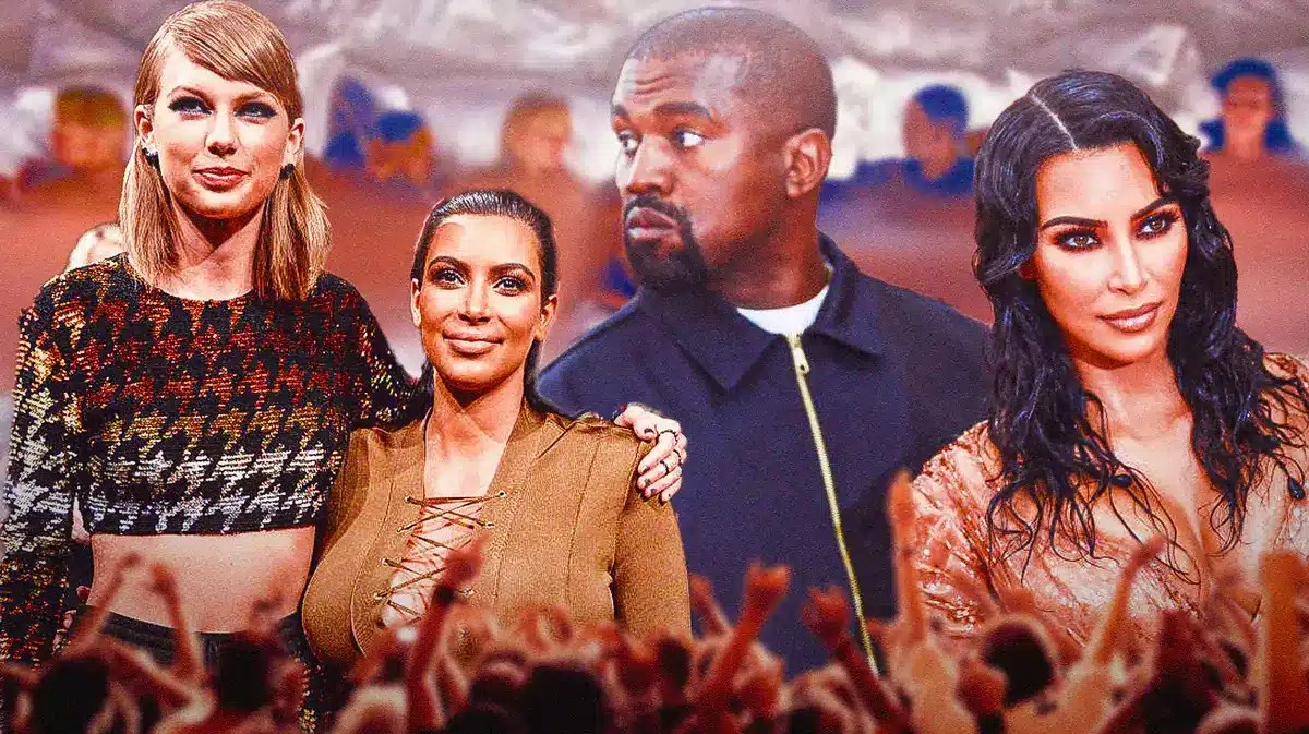 Kanye West, Taylor Swift, Kim Kardashian