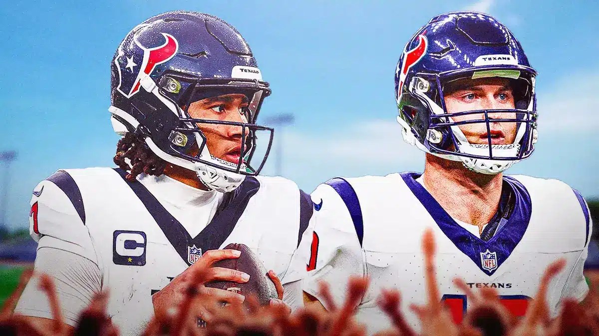 Photo: C.J. Stroud and Davis Mills in Texans uniform together